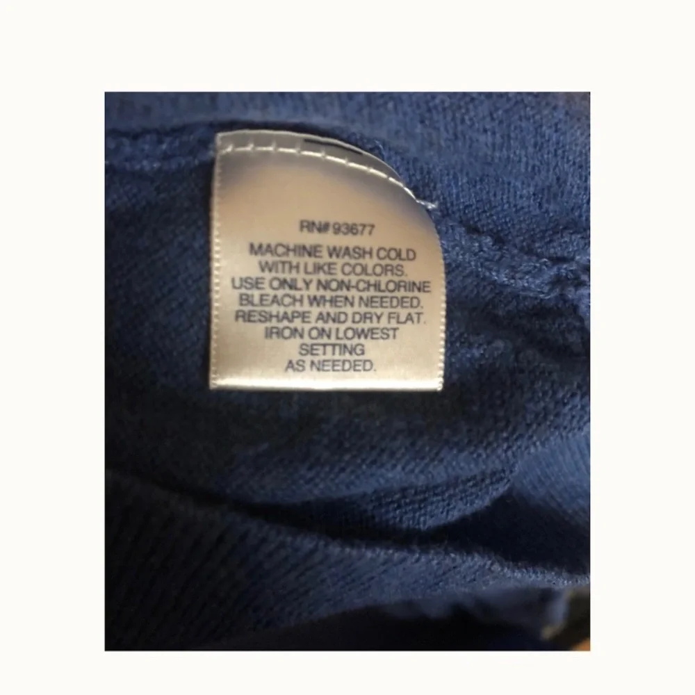 St.‎ John’s Bay V-neck Mens Blue Sweater Size S